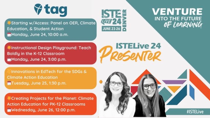 Find Take Action Global (TAG) at ISTE Live 2024
